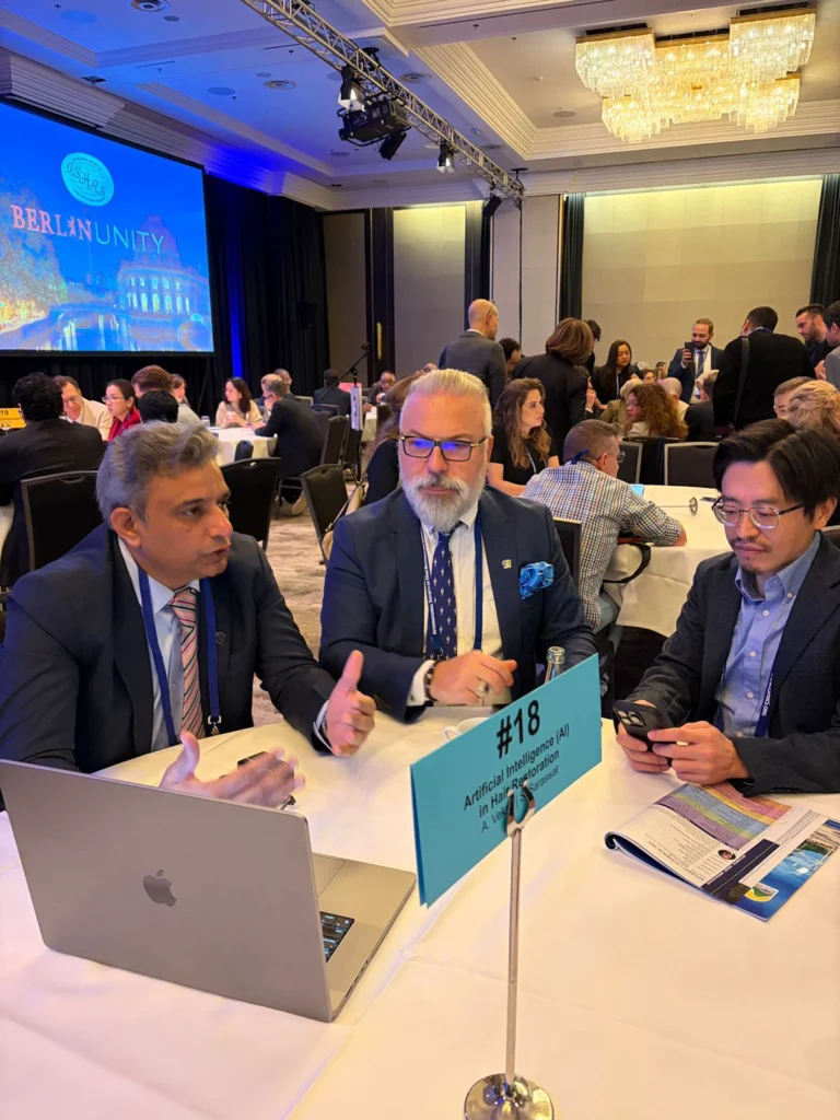 Dr. Satya Saraswat Was the Co-leader of the Coffee Table Session on AI in 33rd ISHRS Berlin.