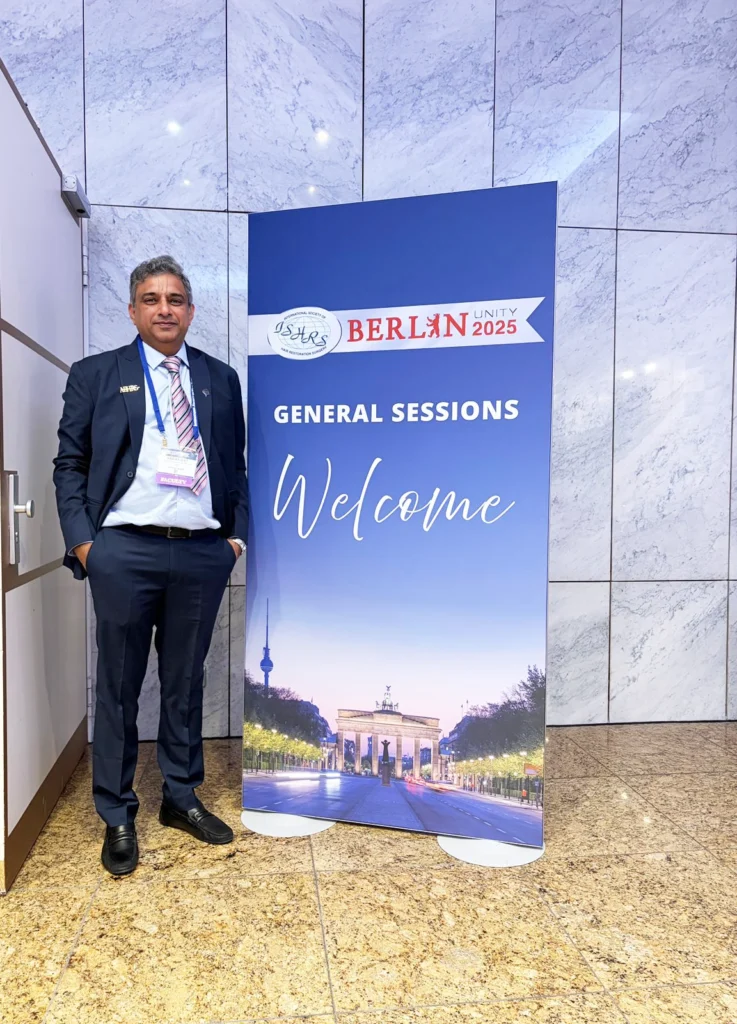 Dr. Satya Saraswat at 33rd ISHRS World Congress in Berlin,