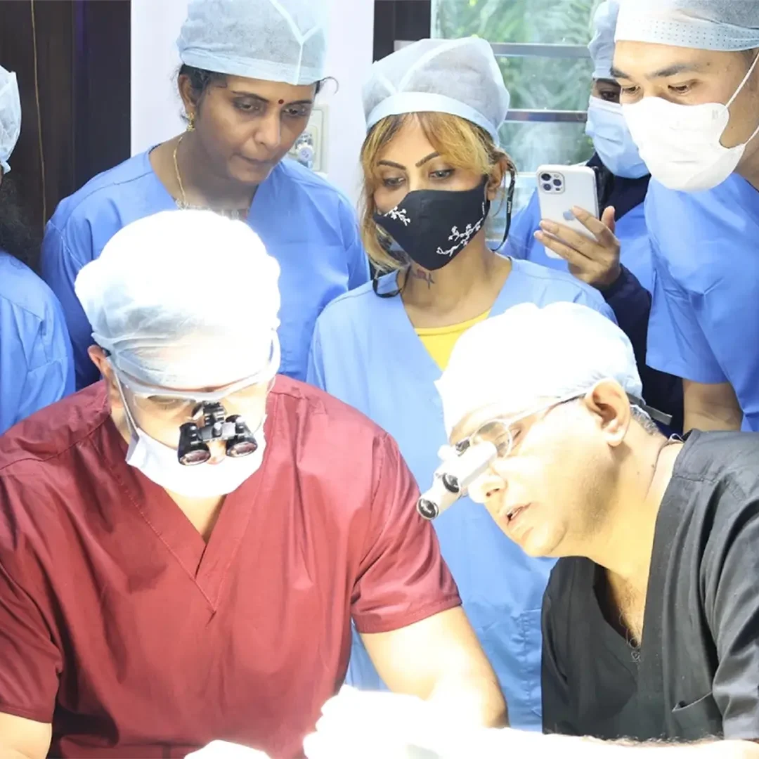 Dr. Ivan Dilber, a Plastic Surgeon from Zagreb, Croatia, visited IICSAM (Saraswat Hospital, Agra) to learn about Hair Transplants from Dr. Satya Saraswat and Dr. Preeti Saraswat (American Board Certified Hair Transplant Surgeons).